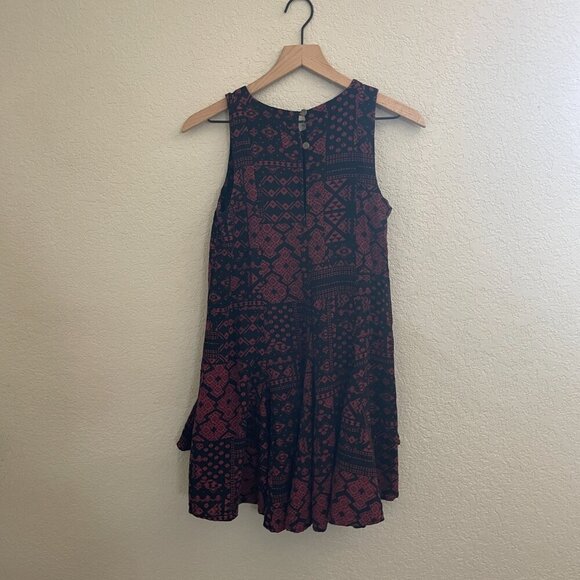 Ecote Black & Red Sleeveless A Line Dress Small - Picture 5 of 5